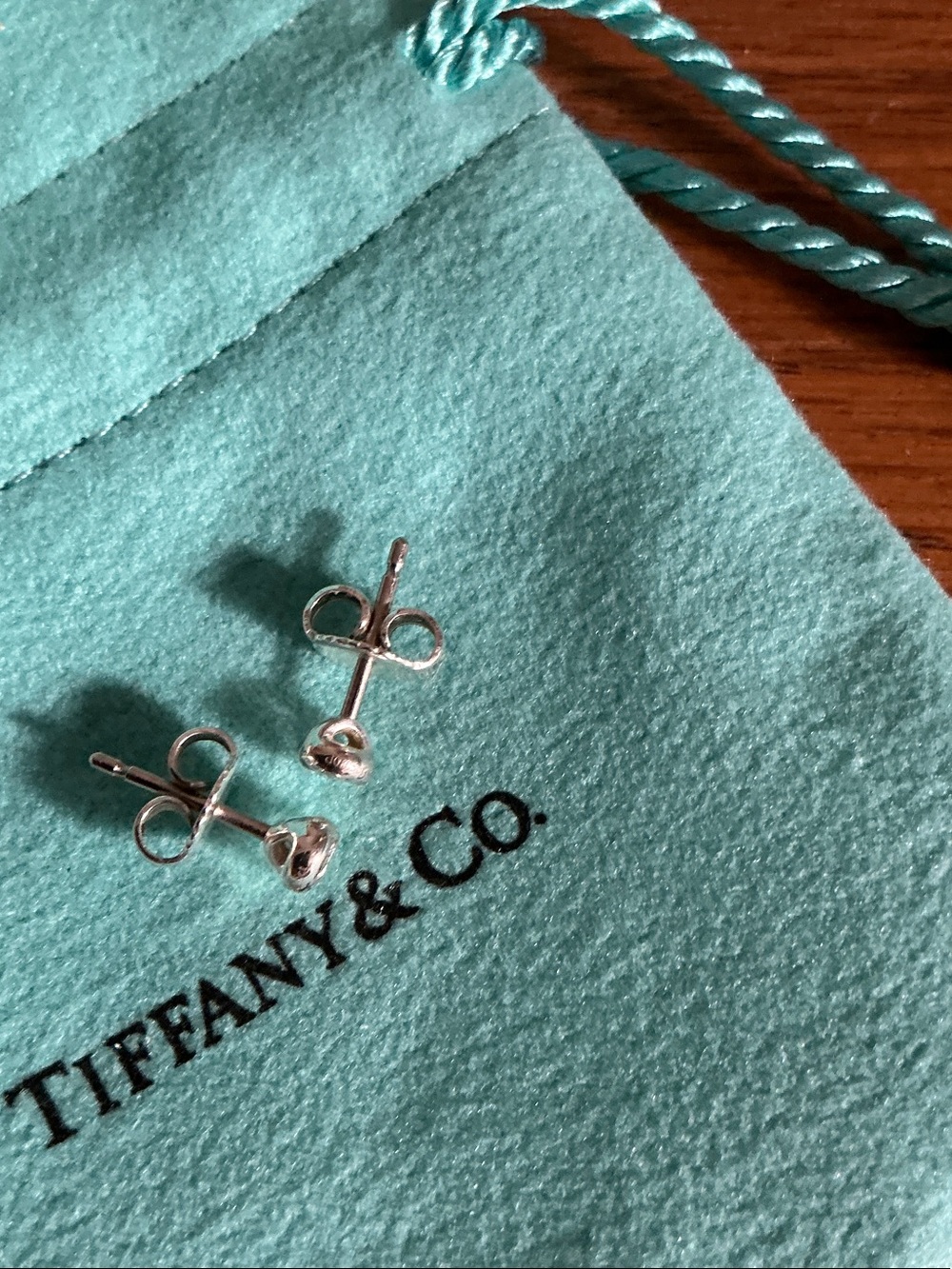 Tiffany diamond stud earrings